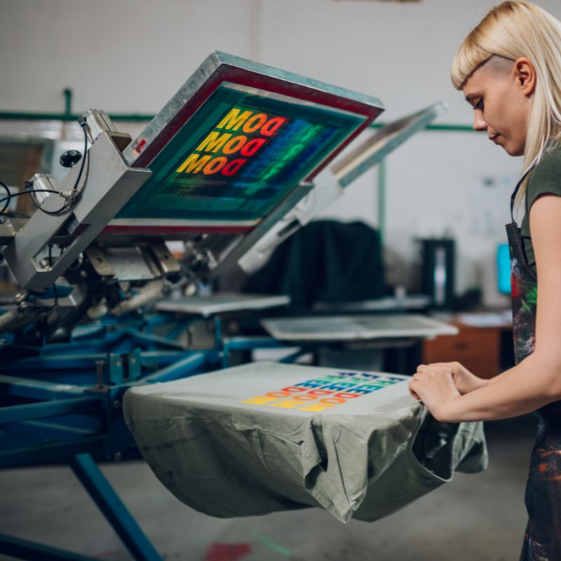 Heat press printing